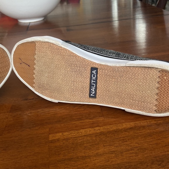 Nautica black high top sneakers shoes size 8 like new - Picture 6 of 10